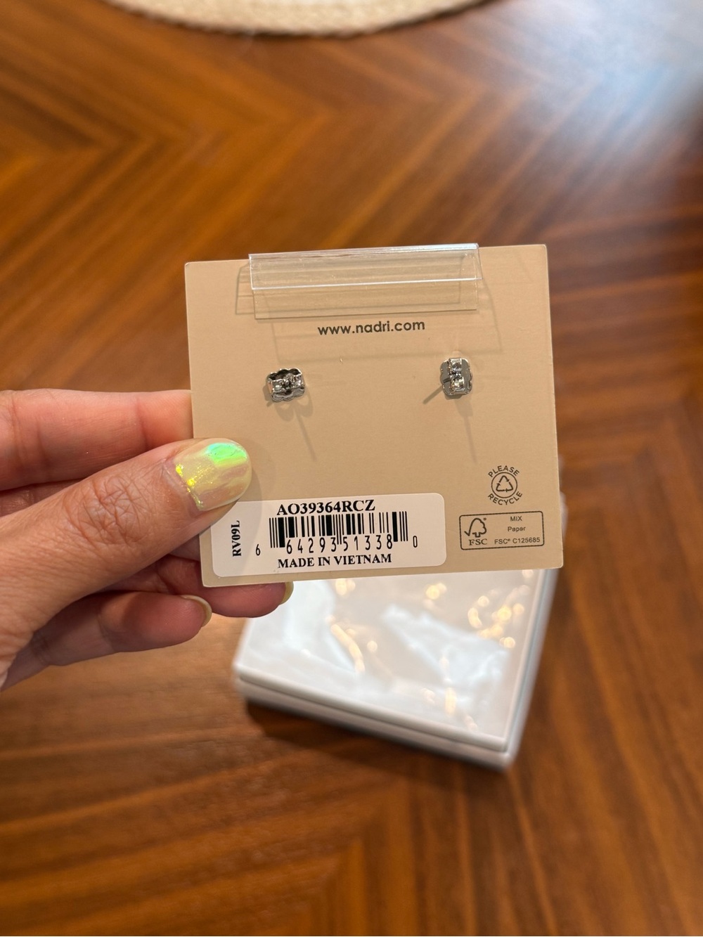 Nadri Emilia Oval Drop Earrings - Picture 2 of 3